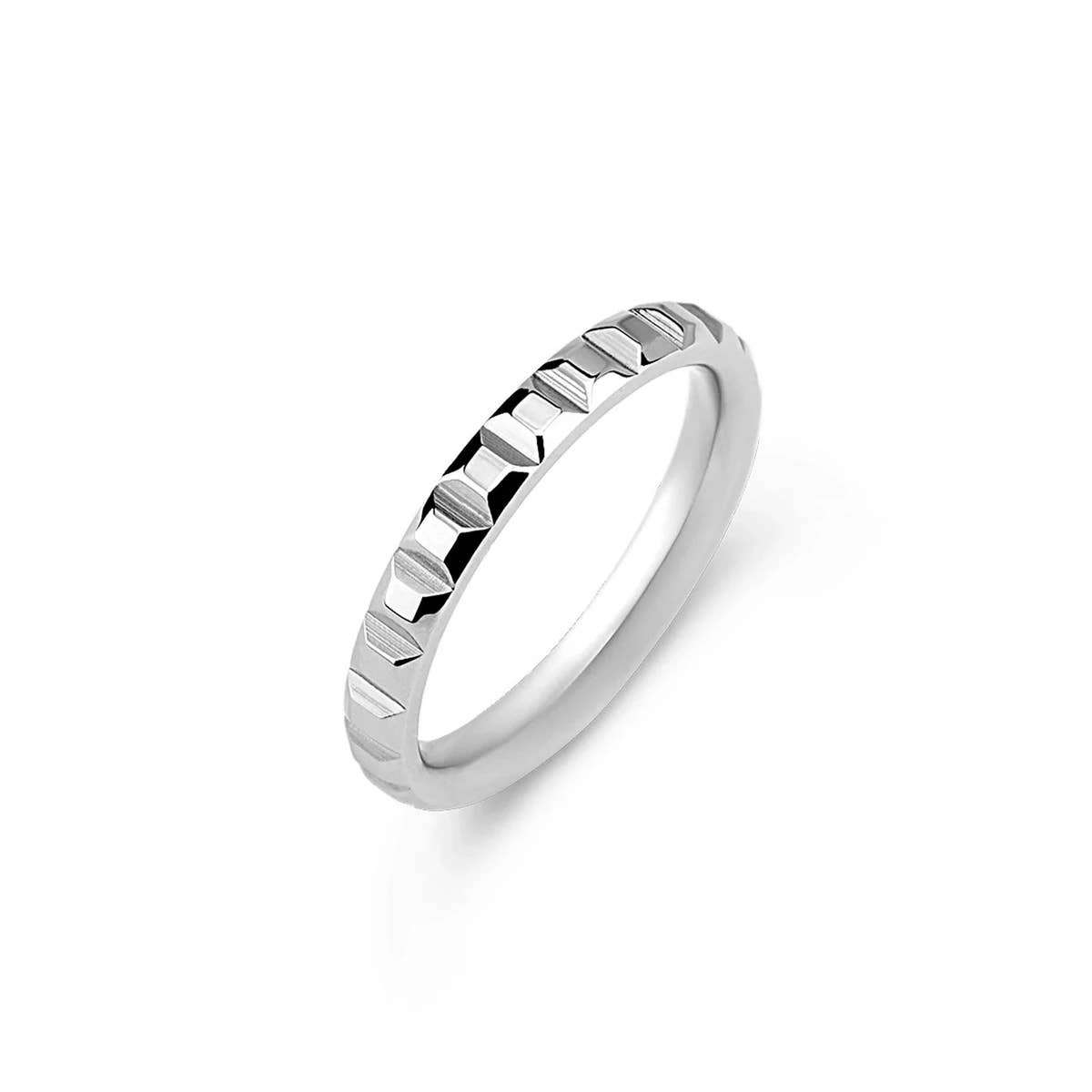 Melano Jewelry - Wholesale Band/Stacked Ring - Melano Friends Emmy Silver