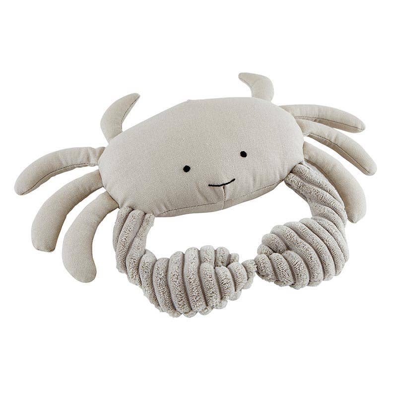 Stephan Baby by Creative Brands - Wholesale Crinkle Tag Toy - Baby - Linen Beach Crinkle Toy - Crab2