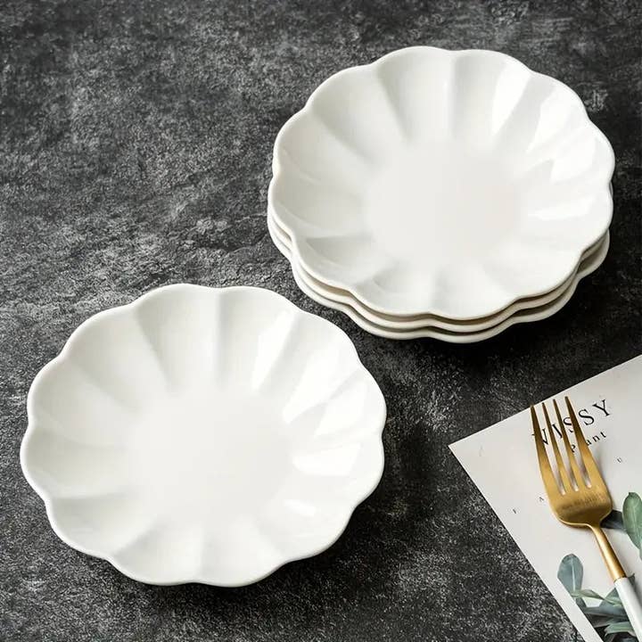 Huis Van Merken - Wholesale Dinner Plate - 4PCS Orchid-Shaped Dipping Dishes – Heat-Resistant Soy & Appetizer Plates1