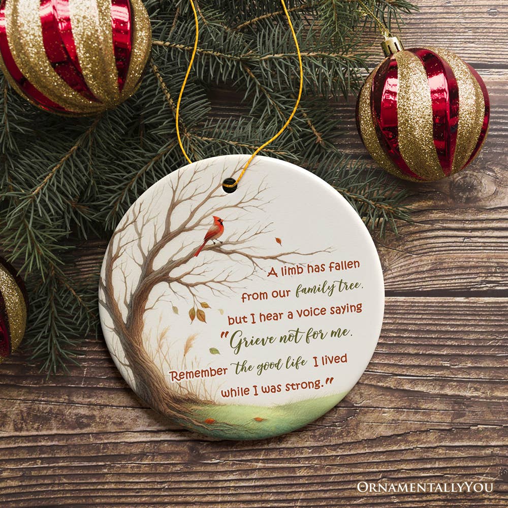 OrnamentallyYou - Wholesale Ornament - A Life Well-Lived Memorial Tree Ornament, Cherished Family3