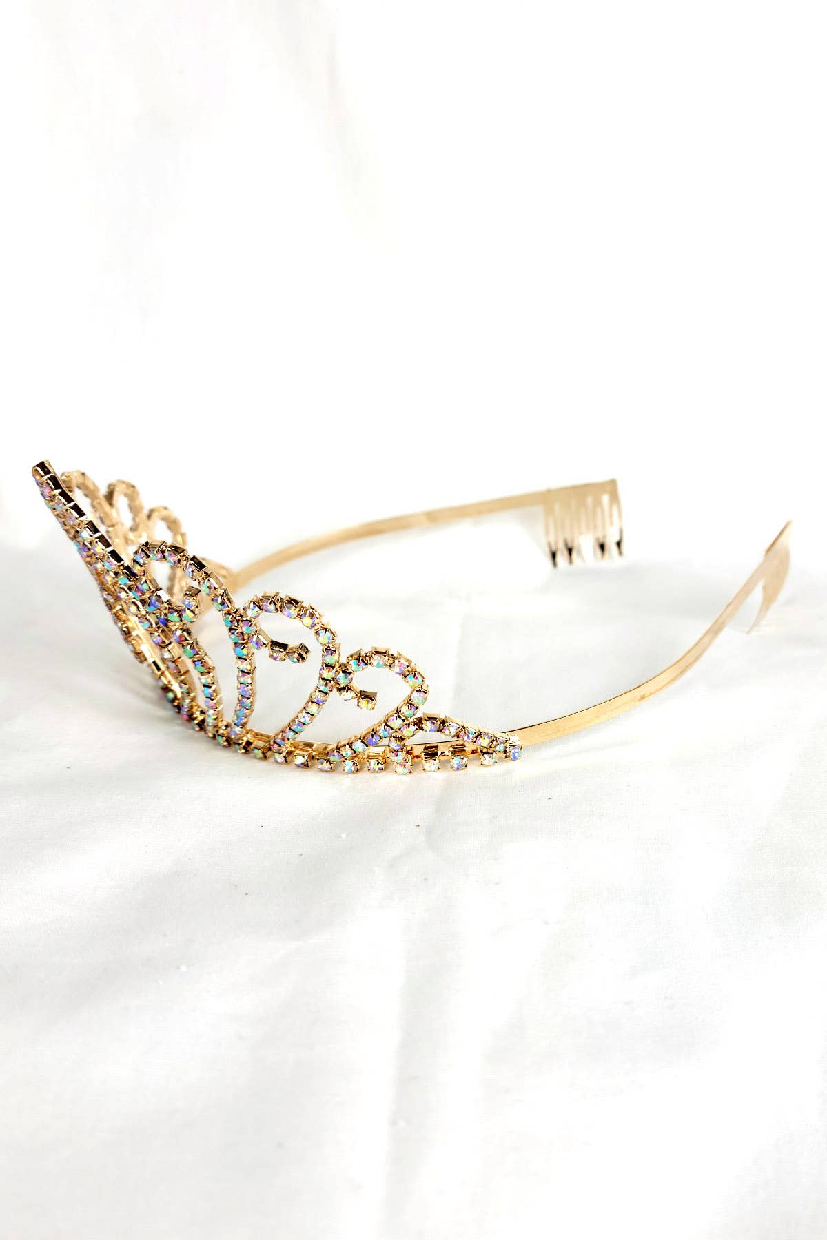Chicas – Großhandel Tiara – Damen – Quinceanera Tiara mit hängendem 15 Anhänger HT906-5