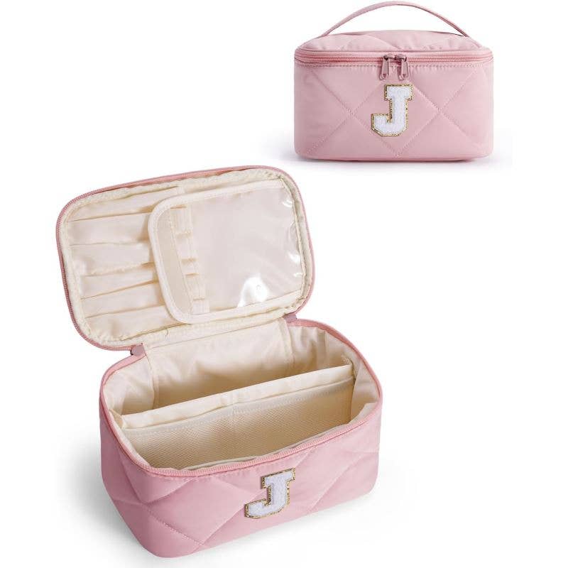 wandf – wholesale Make-up/cosmetic bag – Wandering Nature Puffer Initial Makeup Bag for Moms, Wives19