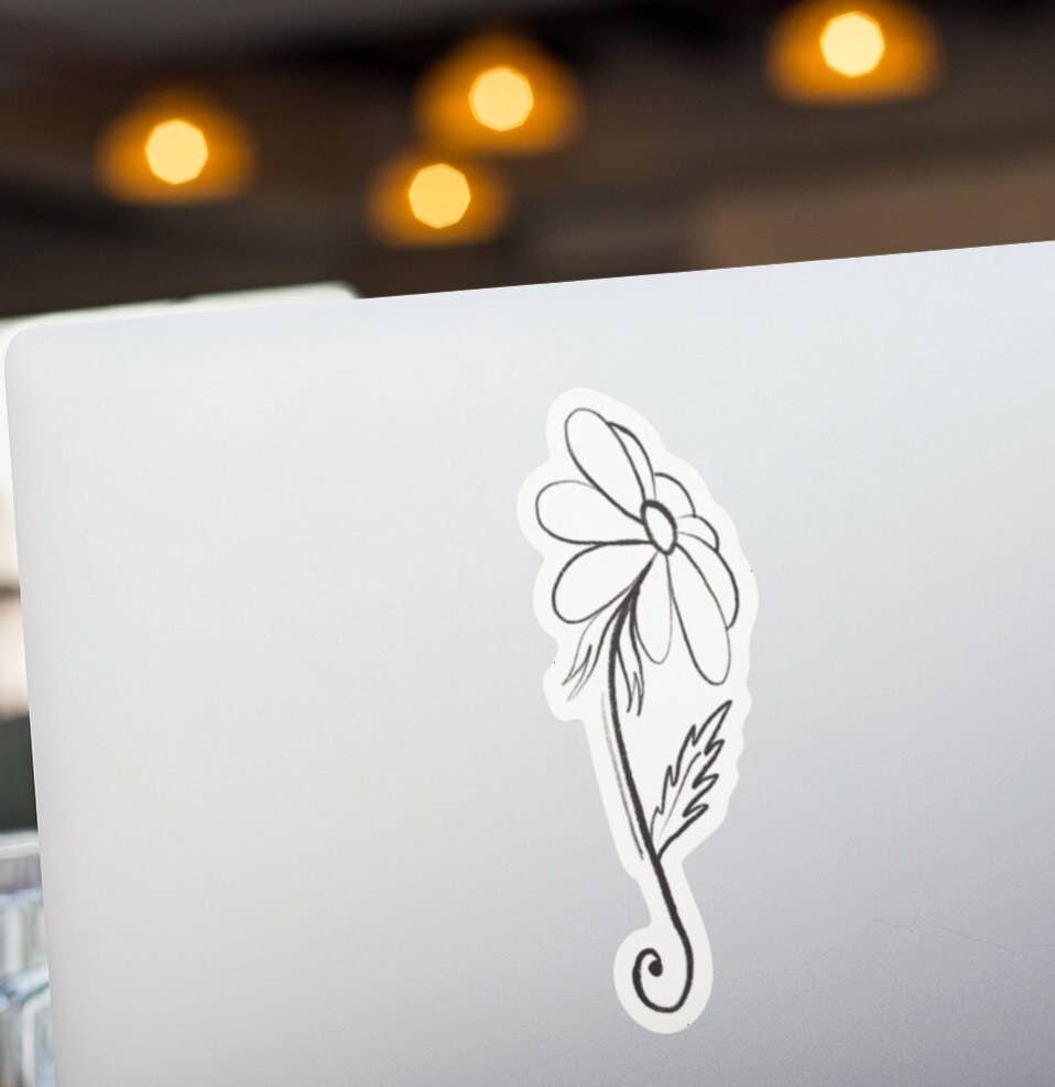 Beth Ann Erickson Designs - Wholesale Sticker - Daisy Stickers Water Bottle, Daisy Stickers3