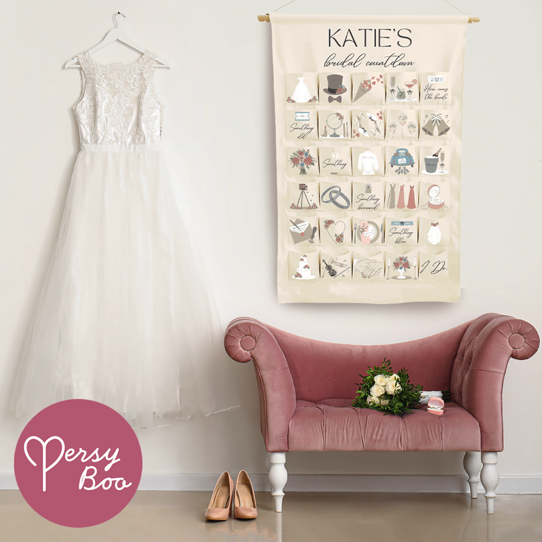 PersyBoo - Wholesale Calendar - Personalised Fabric Bridal Countdown Calendar1