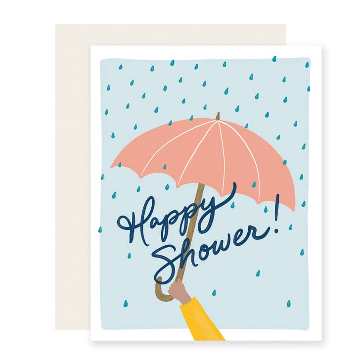 Happy Shower | Cute Baby Shower Card for wholesale by Slightly Stationery