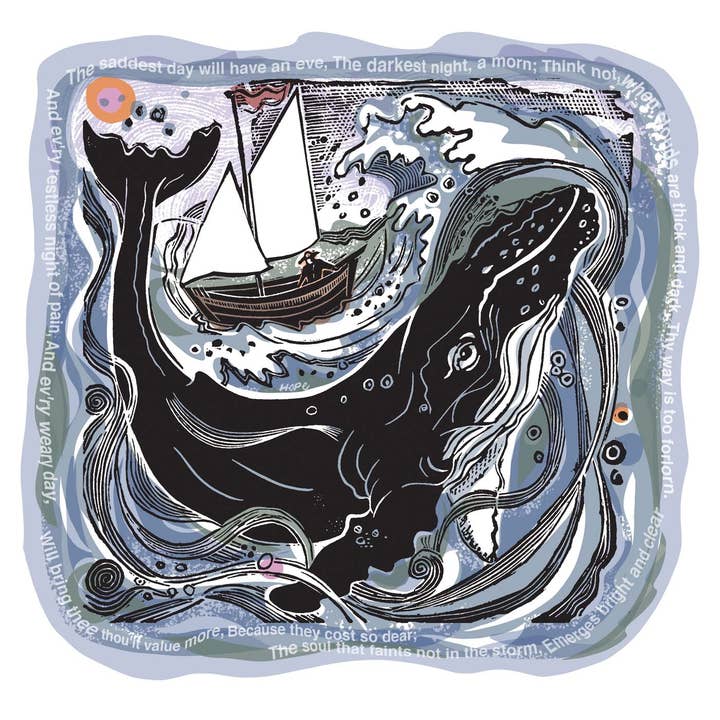 The Soul That Faints Not in the Storm (Whale) for wholesale by Jamie Poole