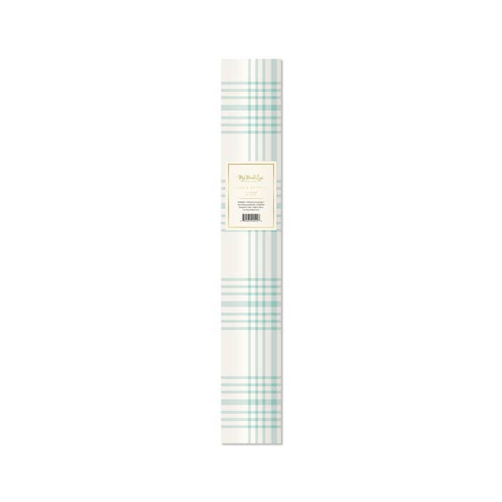 Blue Plaid Paper Table Runner for wholesale by My Mind’s Eye