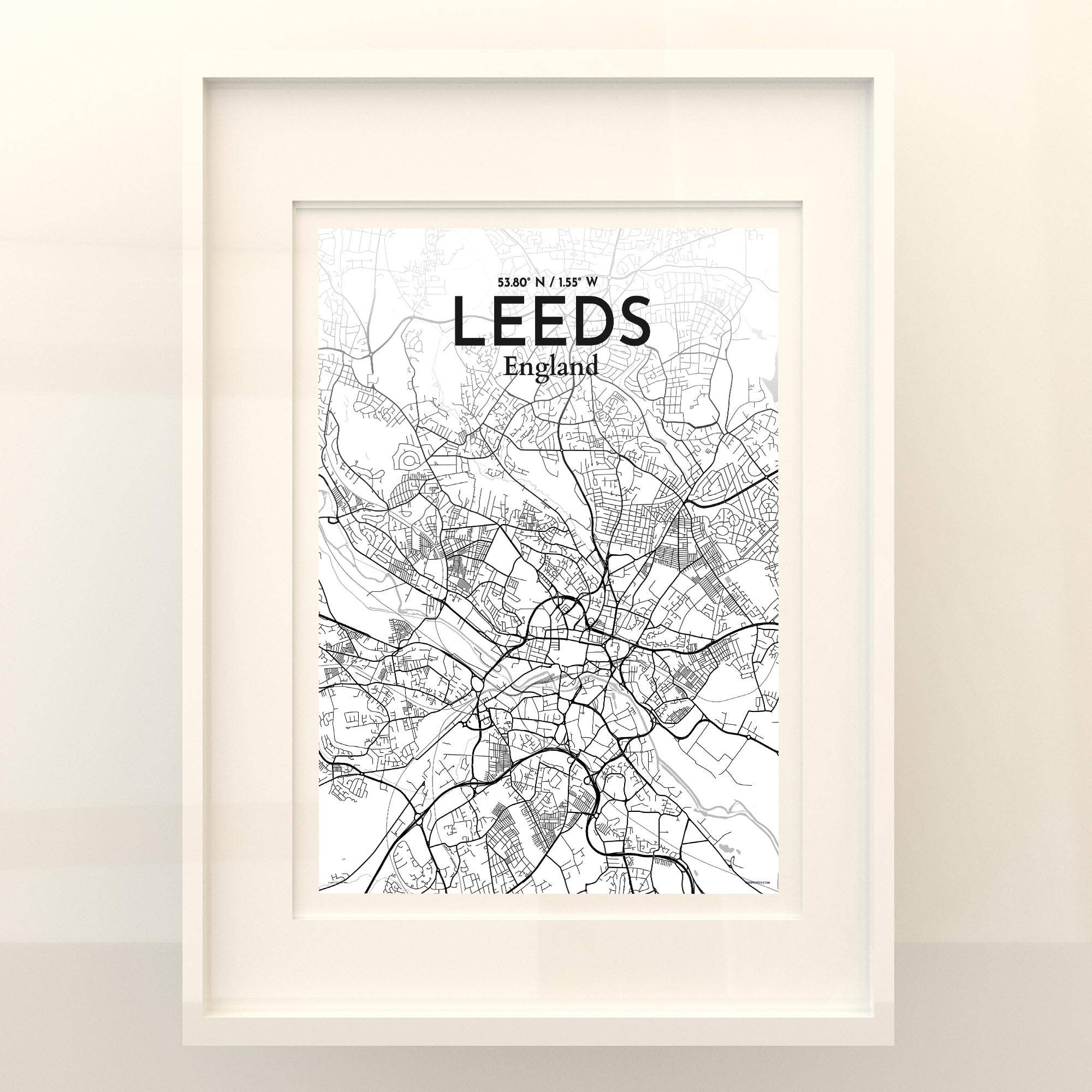 OurPoster.com – wholesale Poster – Leeds karta affisch59