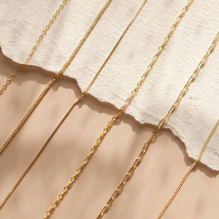 Rossie Jewellery - Wholesale Link & Chain Necklace - Silver & Gold Vermeil Chain Necklaces