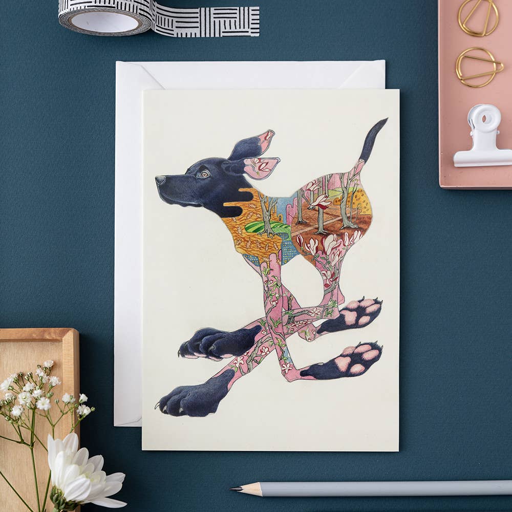 The DM Collection ( We cover US import Duties) – wholesale Everyday greeting card – Black Labrador Card