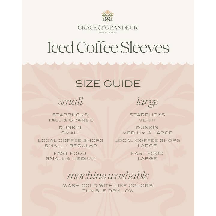 Grace & Grandeur - Wholesale Drink Huggers & Koozies - Iced Coffee Sleeve - Blue Hydrangea Trellis