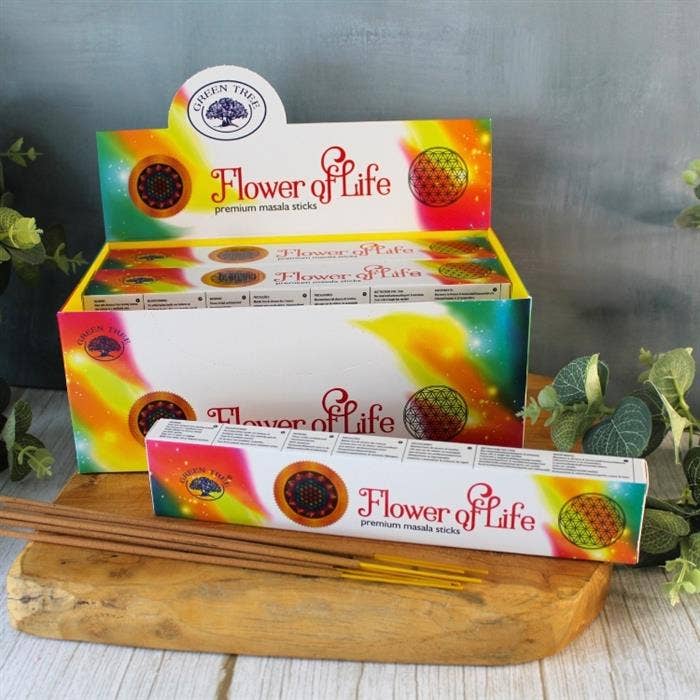 Green Tree – Großhandel Räucherwerk – Grüner Baum Blume des Lebens handgerollte natürliche Räucherstäbchen3