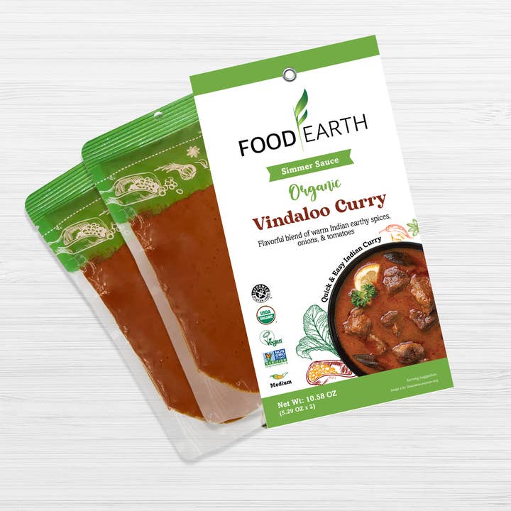 Food Earth - Wholesale Shelf Stable Prepared Meal - Food Earth - Organic Vindaloo Curry