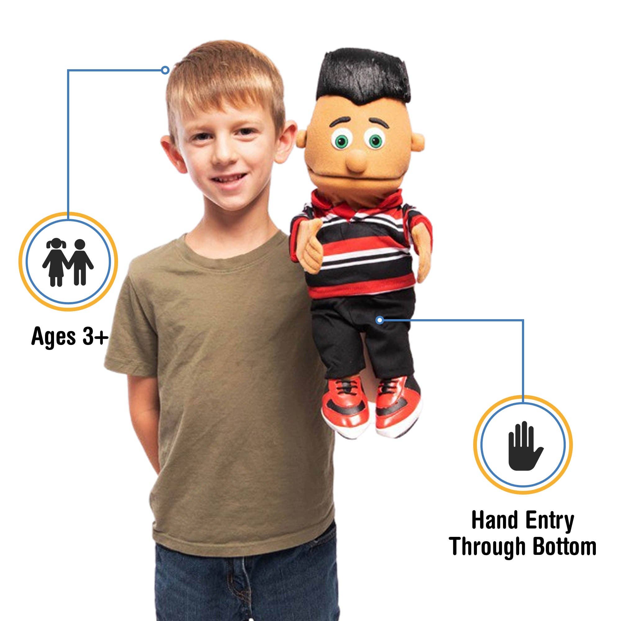 Silly Puppets - Wholesale Puppet - Kids & Baby - Silly Puppets Jose, Hispanic (14")1