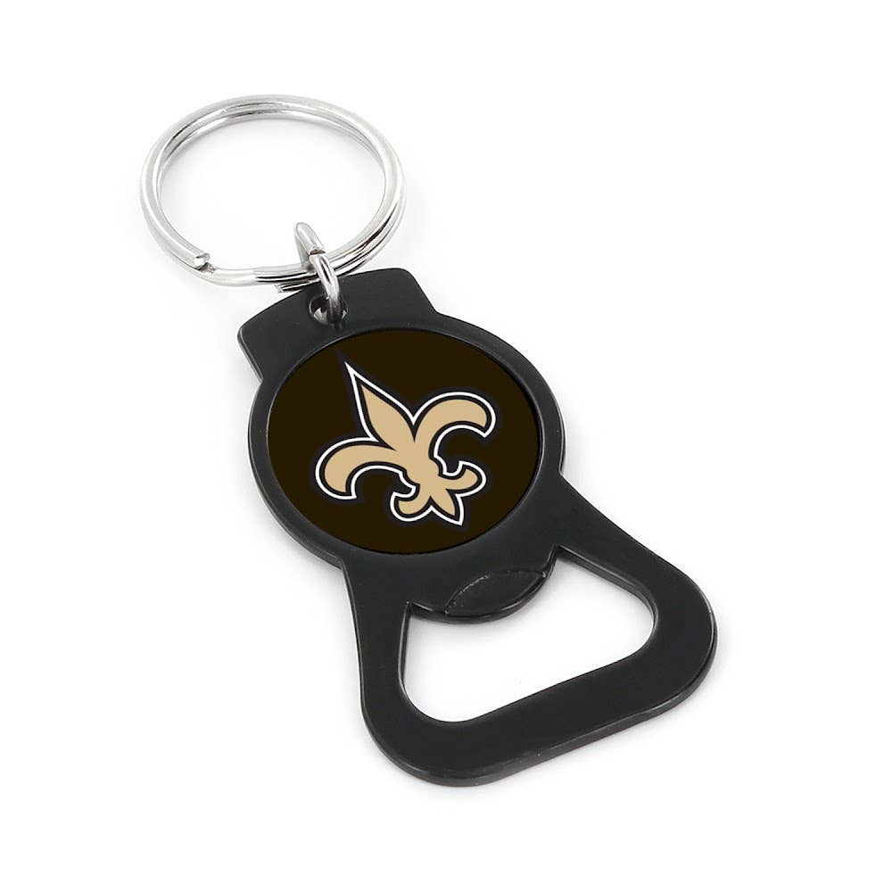 Aminco USA - Wholesale Keychain - Unisex - NFL New Orleans Saints Bottle Opener Keychain, Black0