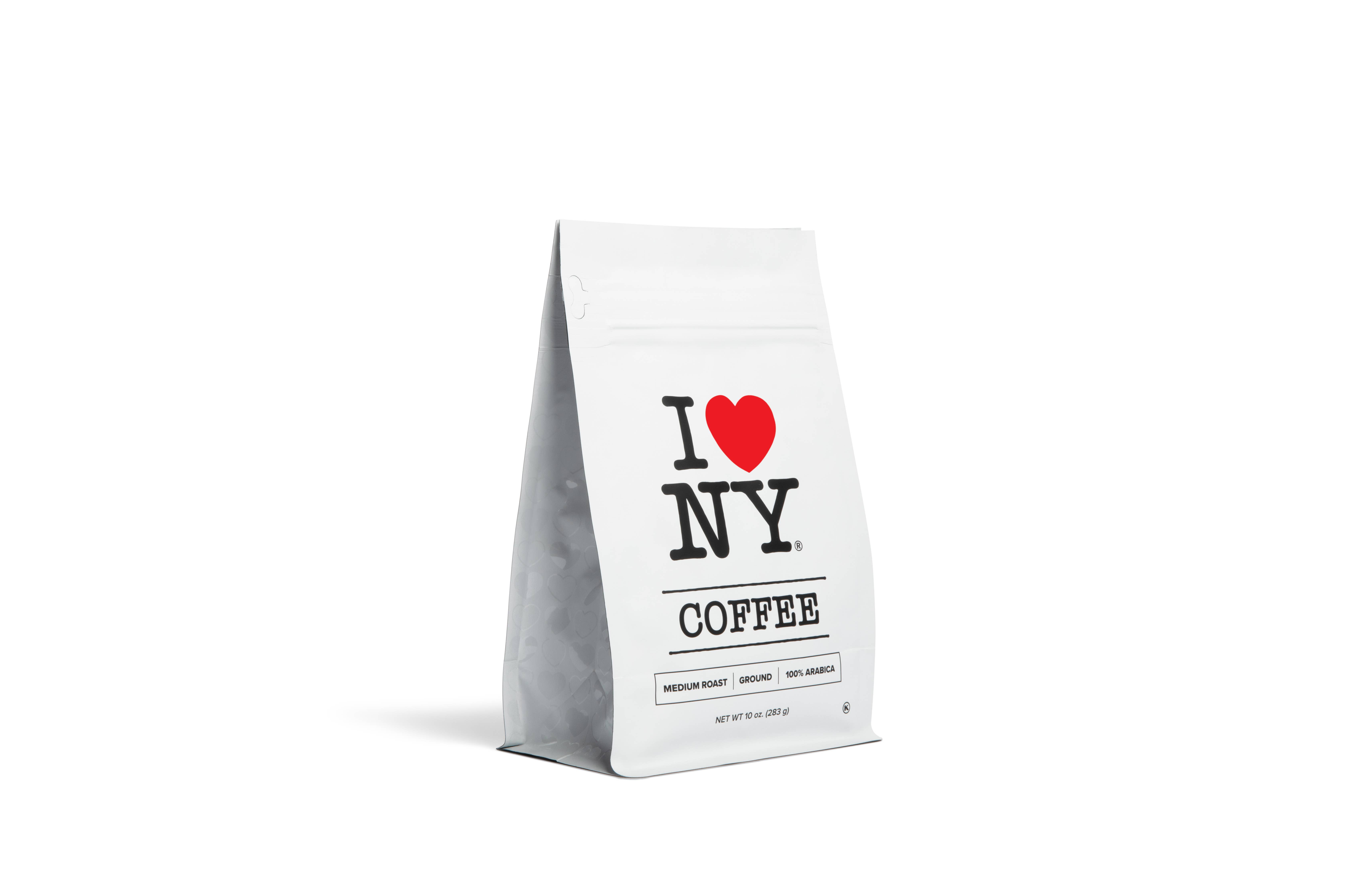 World of Coffee - Wholesale Ground Coffee - I LOVE NY Coffee - 10 oz Bag0