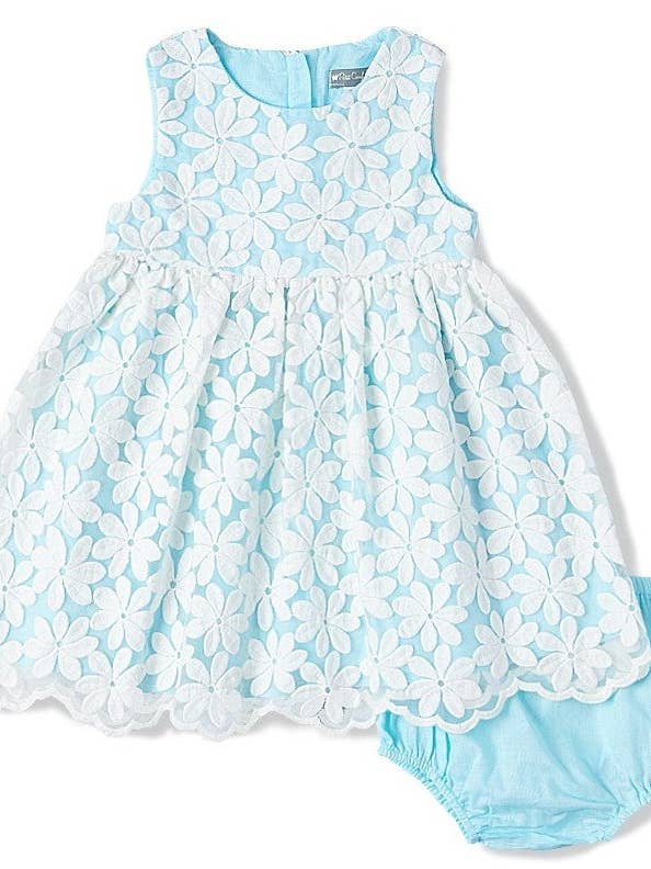 Vestido de encaje festoneado y bombacho para venta al por mayor de Petit Confection