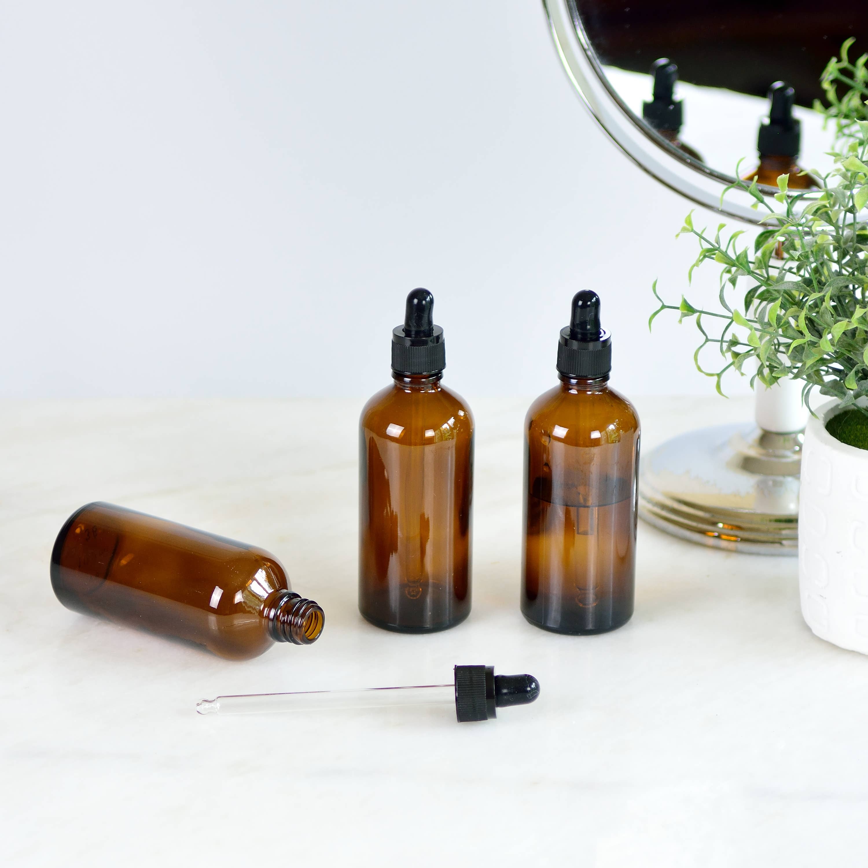 Youngever - Wholesale Essential Oil Holder - Youngever 16 Pack 4OZ  Glass Dropper Bottles - Amber3