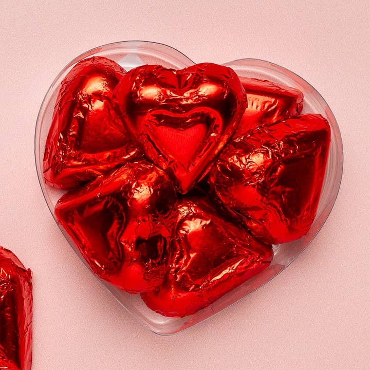 Foiled Heart Valentine for wholesale by Enjou Chocolat
