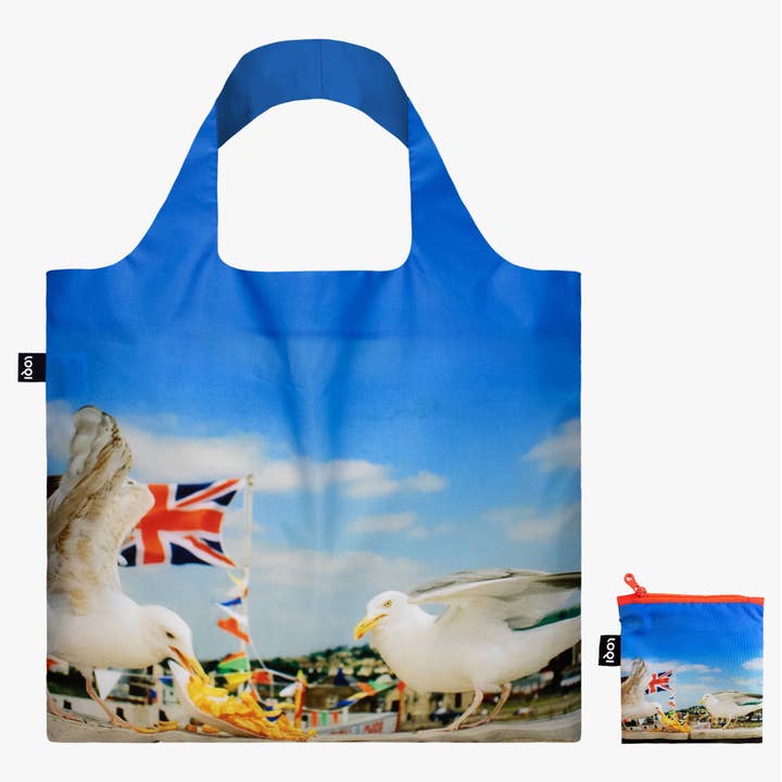 LOQI - Wholesale Tote Bag - Unisex - MARTIN PARR Seagulls Eating Chips Recycled Bag1