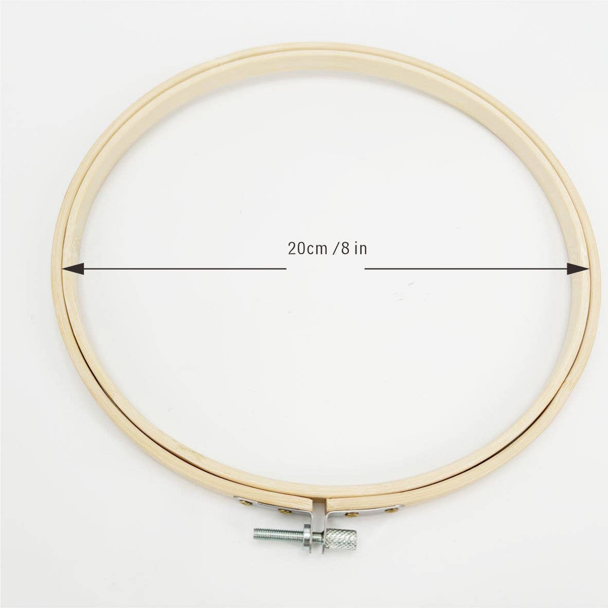 Max-Link Solutions Ltd - Wholesale Embroidery/Cross Stitch Supplies - Darnn 8" Embroidery Hoop Bamboo, Bamboo Hoop for Craft1