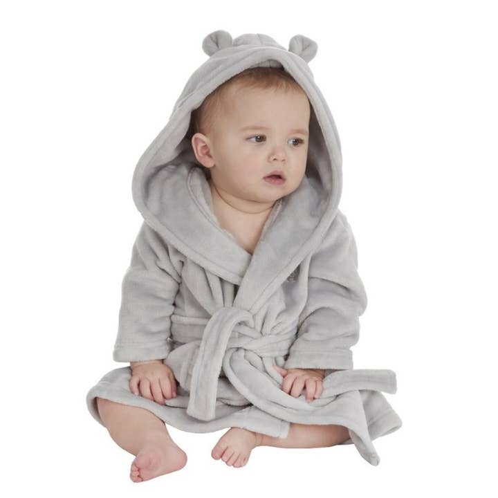 Babies Personalised Hooded Dressing Gown for wholesale by Lulabay