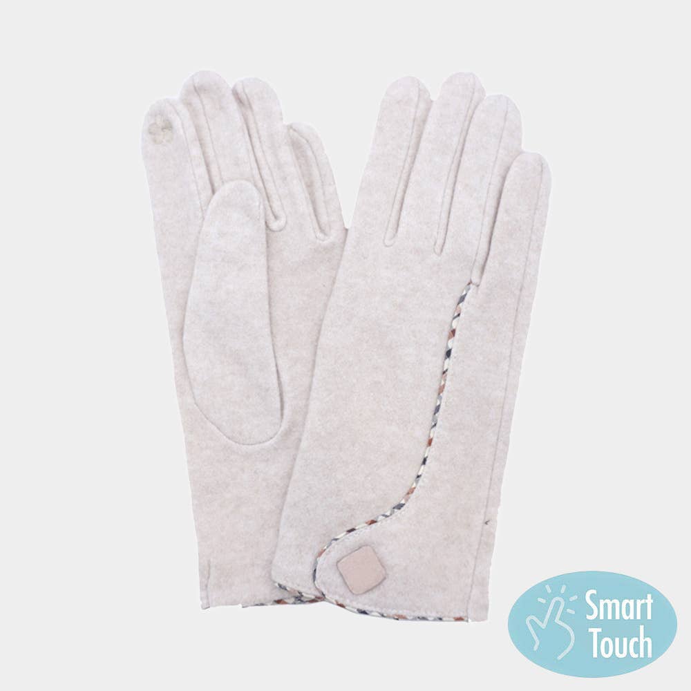 Sensibling Corp. - Wholesale Gloves - Women's - Contrast Stitch Accent Smart Touch Gloves6