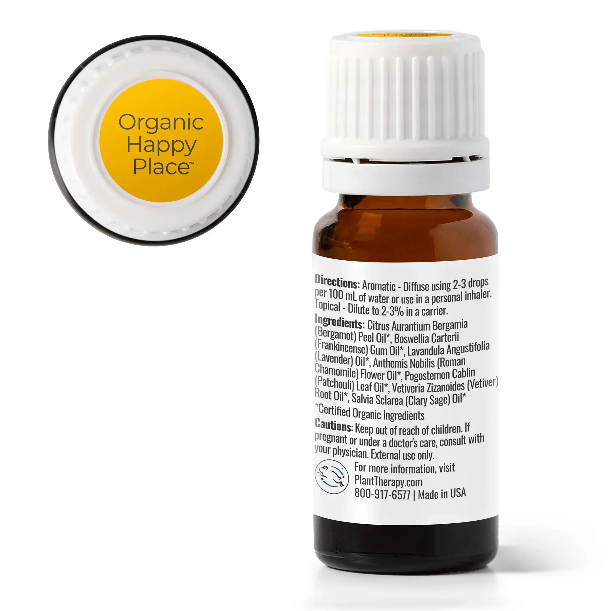 Plant Therapy - Wholesale Essential Oil - Organic Happy Place™ Essential Oil Blend 10 ml1