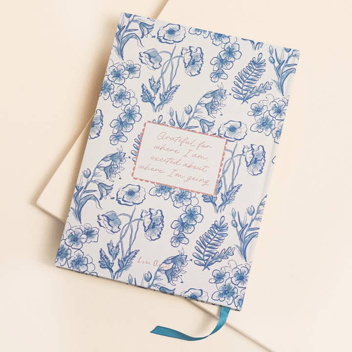 Lisa Angel - Wholesale Journal/Diary - Blue Wildflower Print Daily Gratitude Journal4