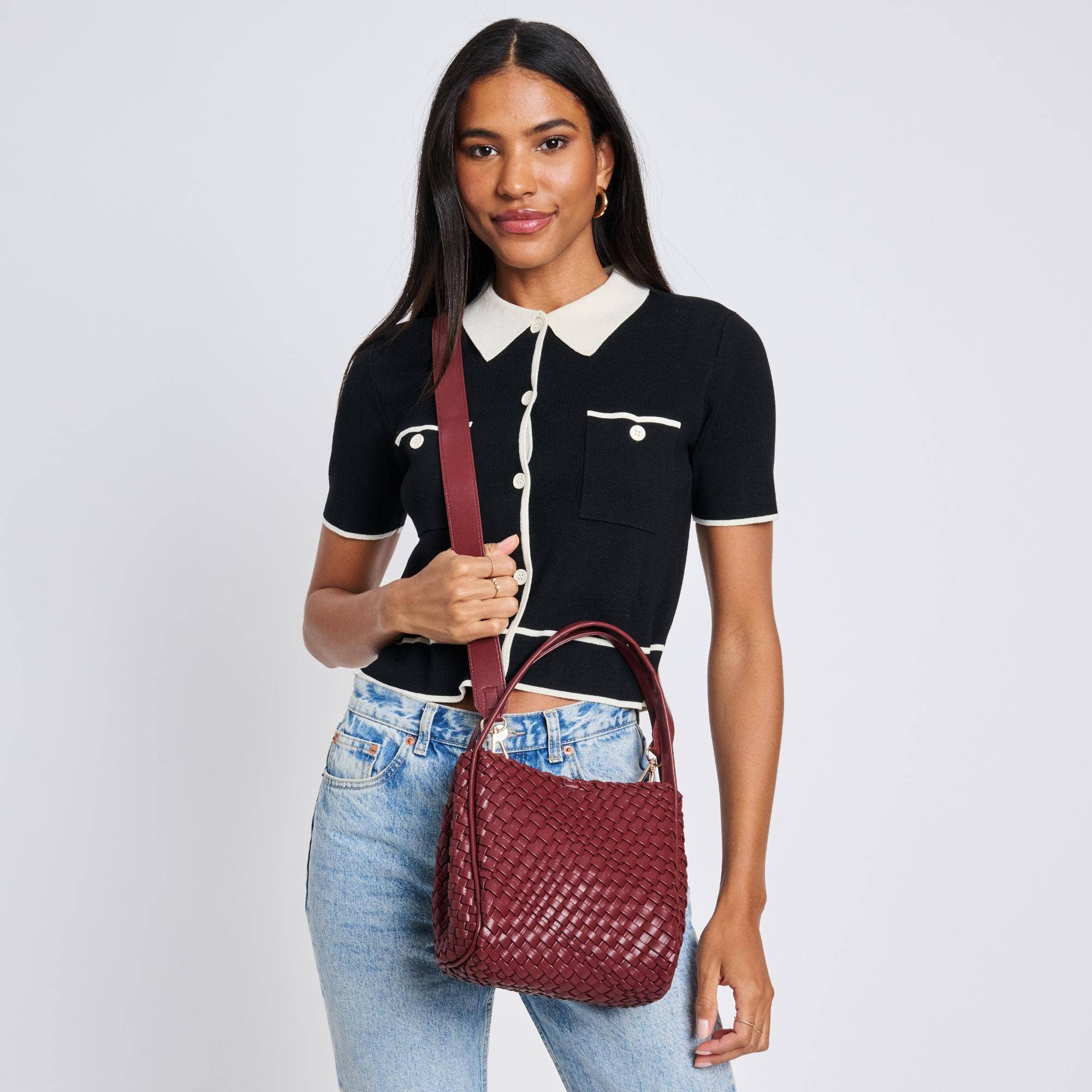 Moda Luxe – Engroshandel Crossbodytaske - Dame – Roxy vævet dobbelthåndtag vævet crossbody16