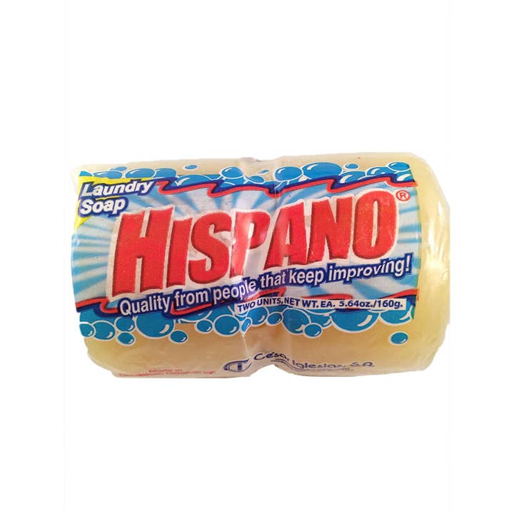 KT Supply - Venta al por mayor Cápsulas/ polvos de detergente para ropa - Jabón para lavar ropa Hispano, 2 barras redondas, 5.64 onzas