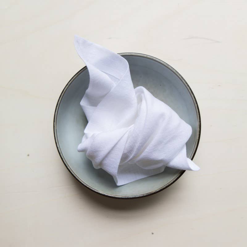 Gabrielle Paris - Vente Serviettes de table en tissu - Serviette de table en Lin Lavé Uni2