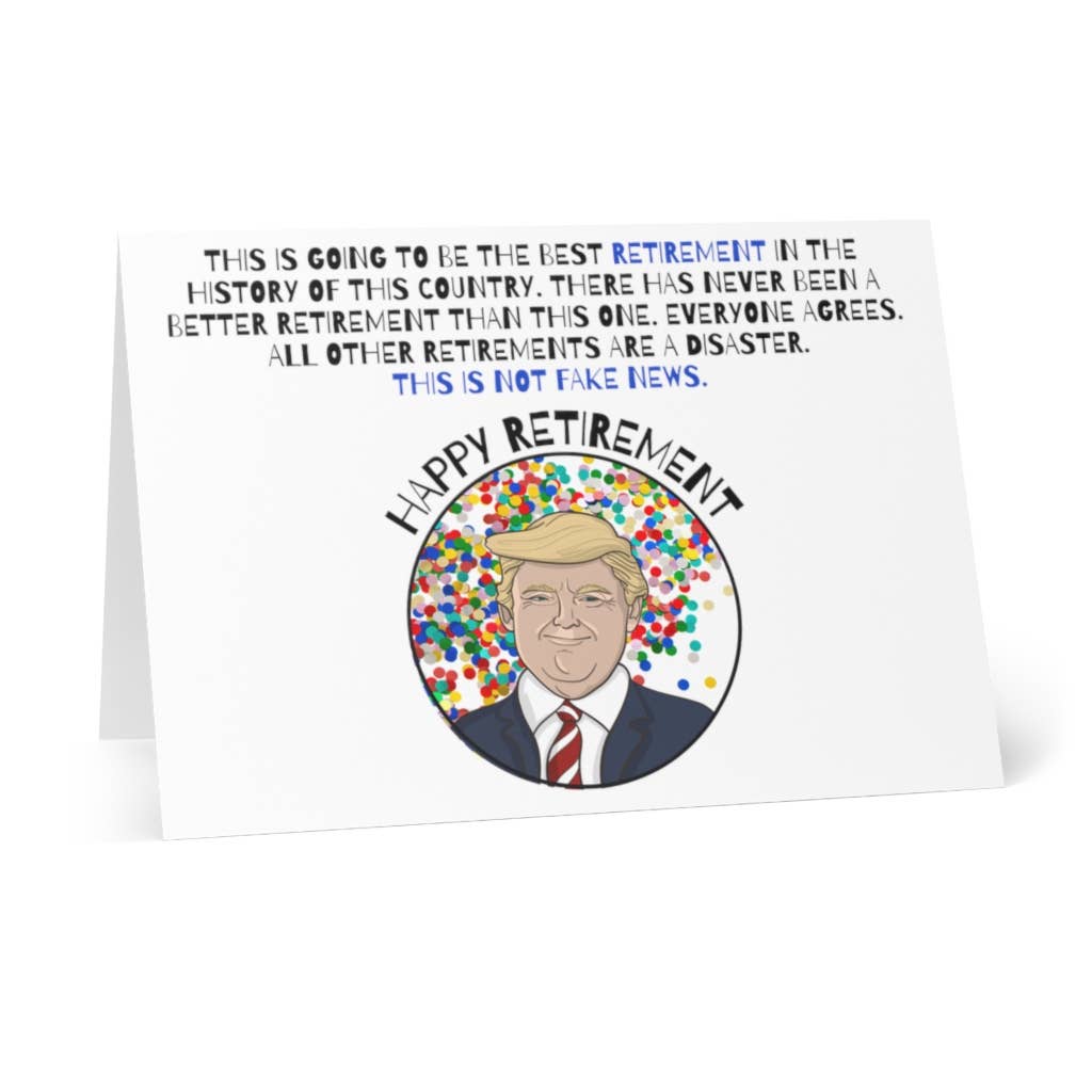 R is for Robo - Wholesale Retirement Card - Donald Trump Funny Retirement Card Retirement Gifts for Men1