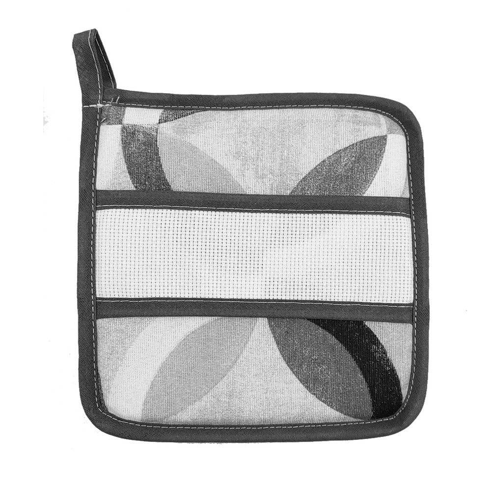 Almatex srl - Wholesale Kitchen Storage/Organizer - RITMO kitchen potholders square cm.20x20 or round diameter cm.19 with a band for embroidery14