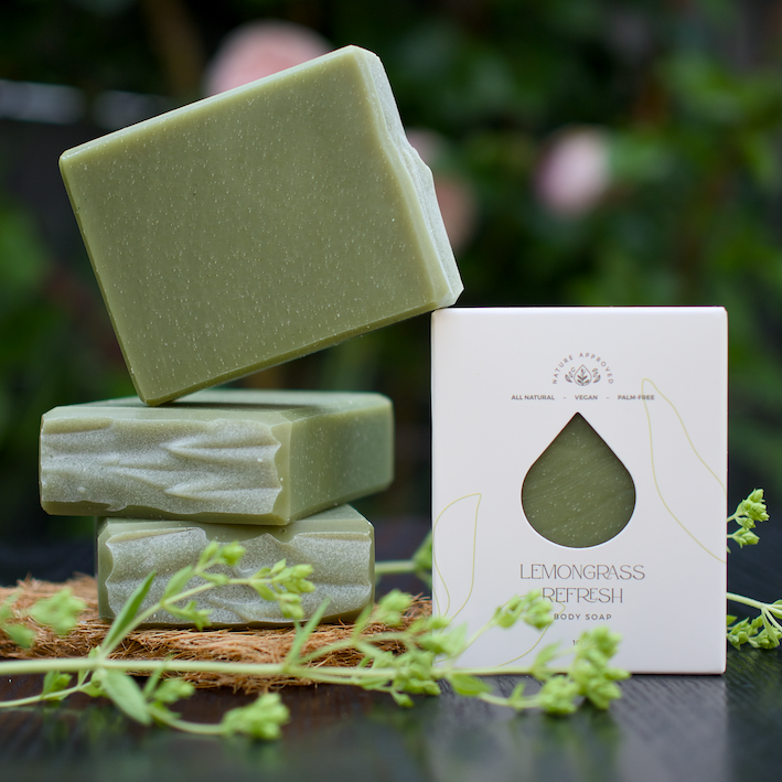 Nature Approved – wholesale Tvål – CITRONGRÄS FRÄSCH - Kroppstvål - Vegansk - Palmoljefri (100g)0
