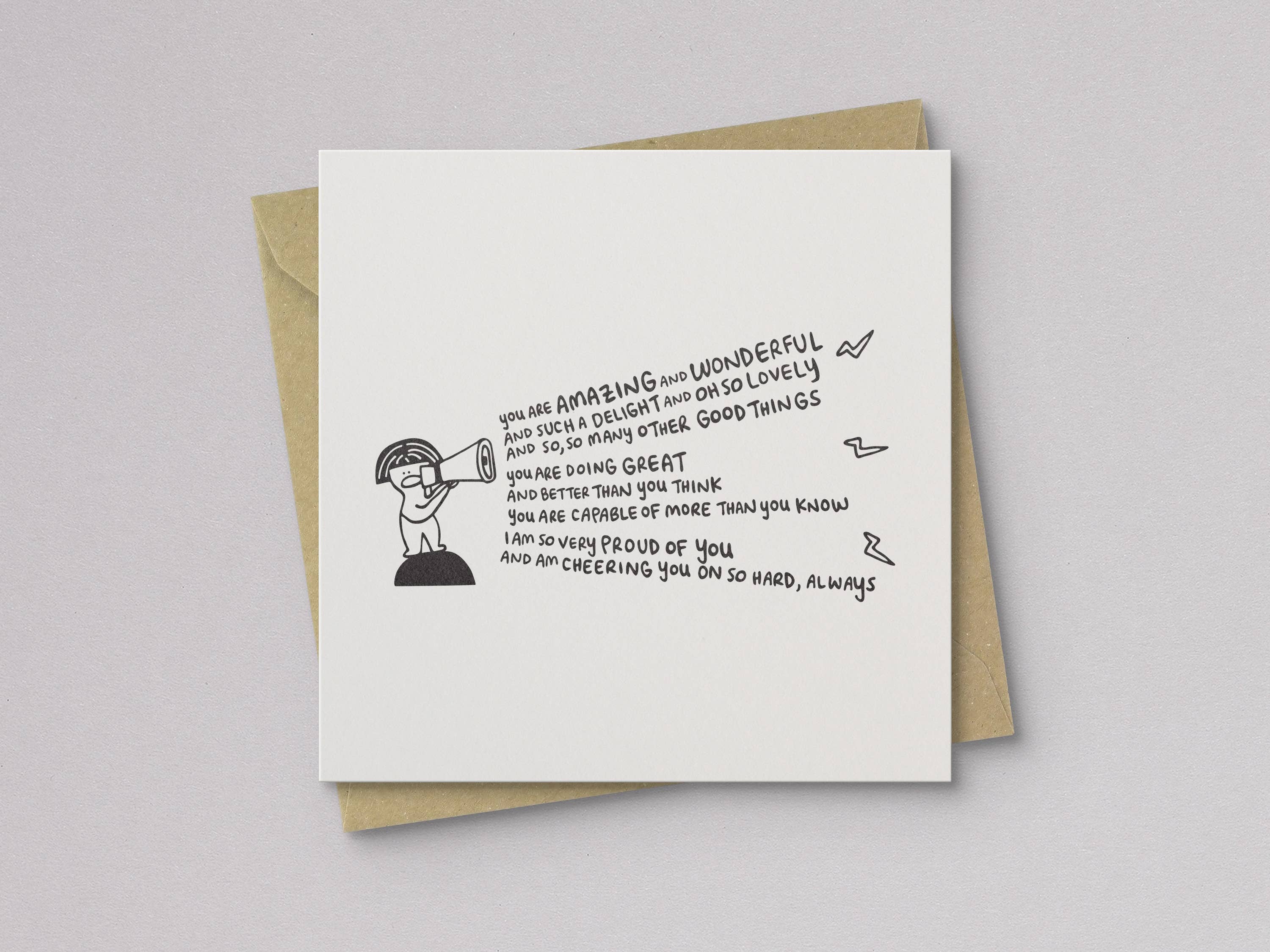 Kwohtations - Wholesale Encouragement Card - Cheering You On Encouragement Card1