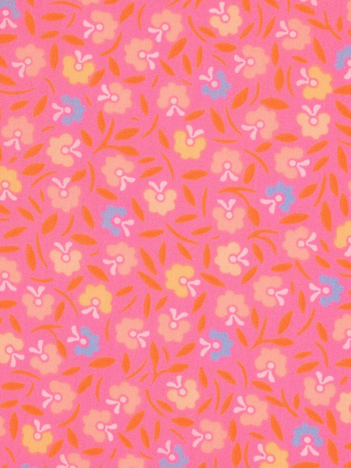 25m Pink Petunia Oilcloth for wholesale by Petit Pan