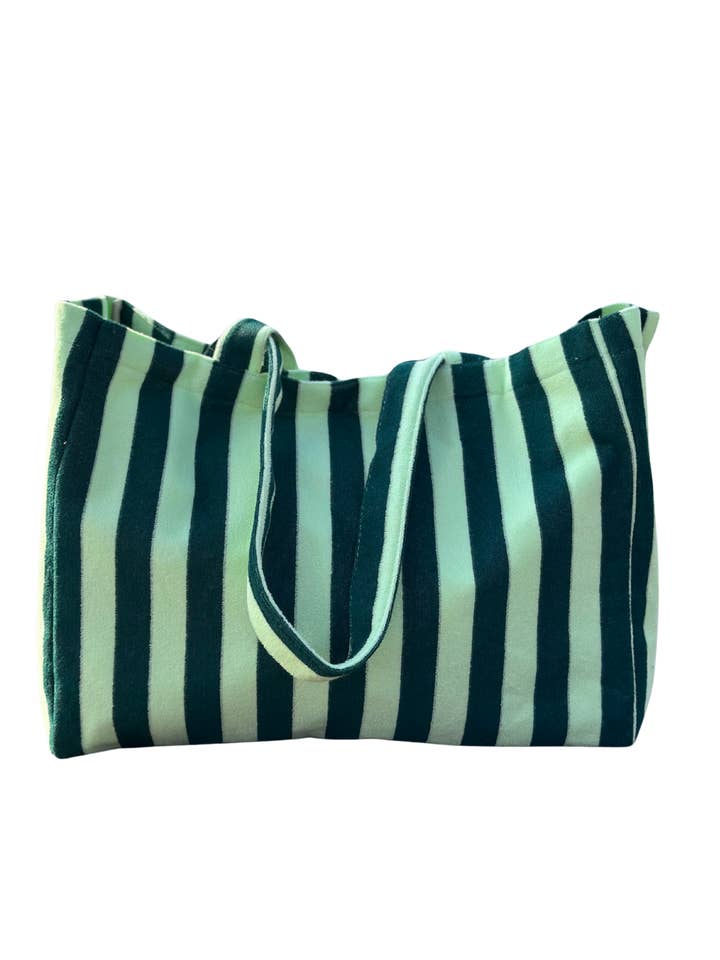 Terry Shopper Petrol/Mint for wholesale by T.Tolein