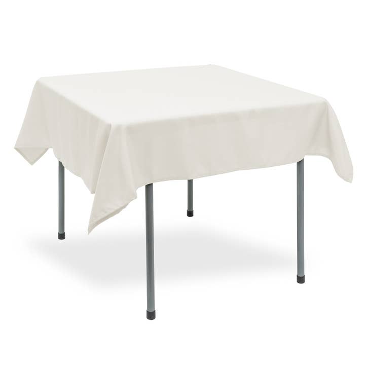 Portofino International Trading, USA - Wholesale Tablecloth - Polyester Square Tablecloth 54” x 54” - Ivory