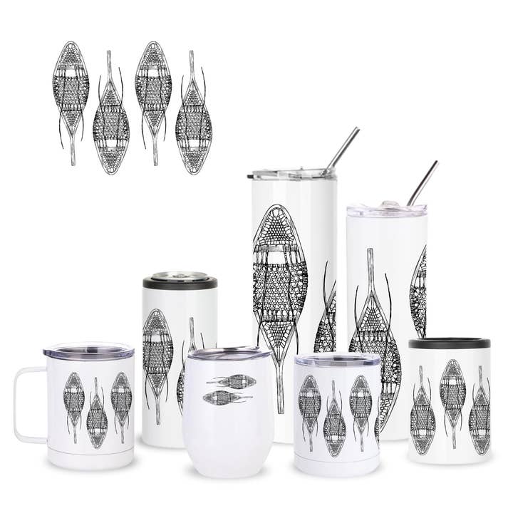 Rétro Raquettes à Neige Vaisselle Isotherme pour la vente par Creative Compass