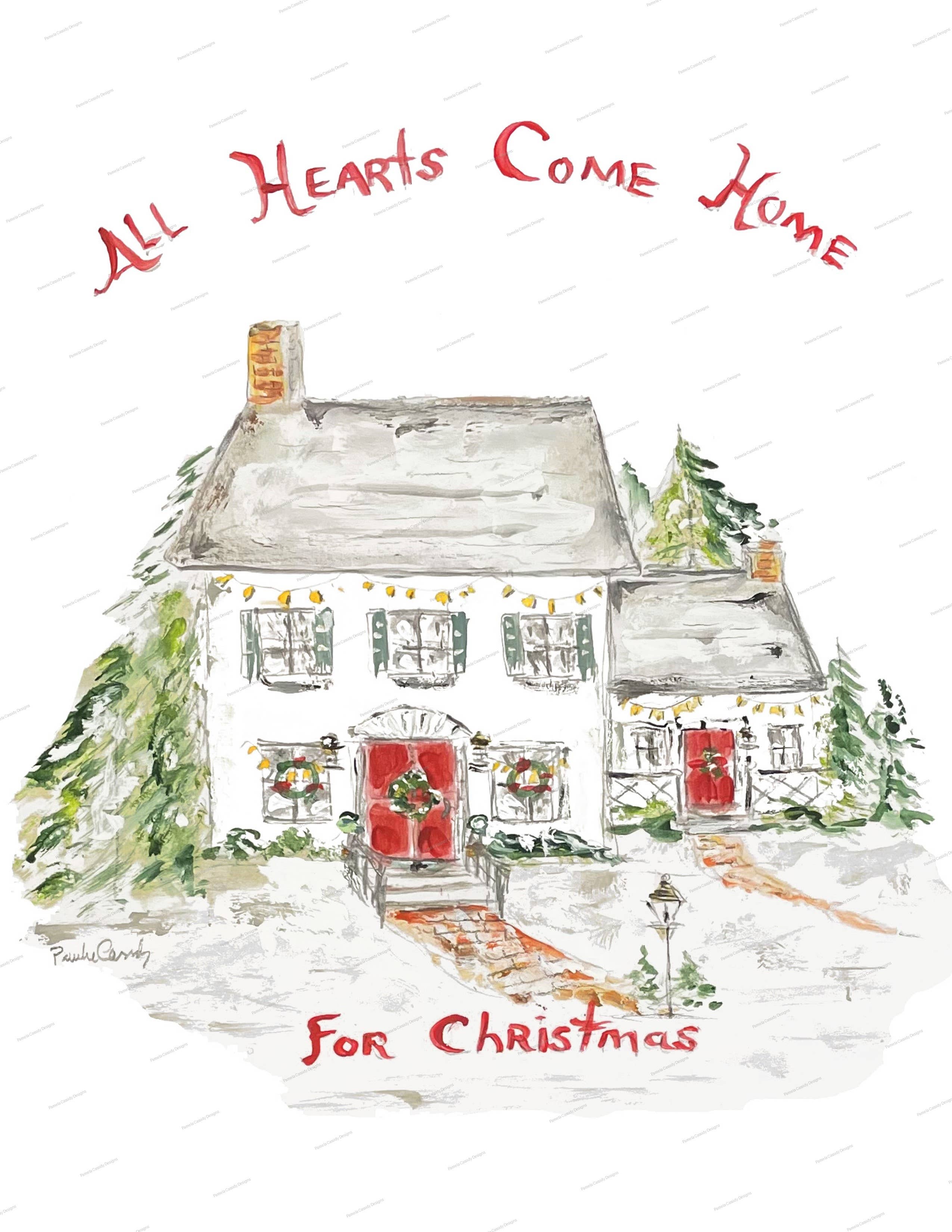 Pamela Cassidy Designs - Wholesale Tea Towel - All Hearts Kitchen Towel1