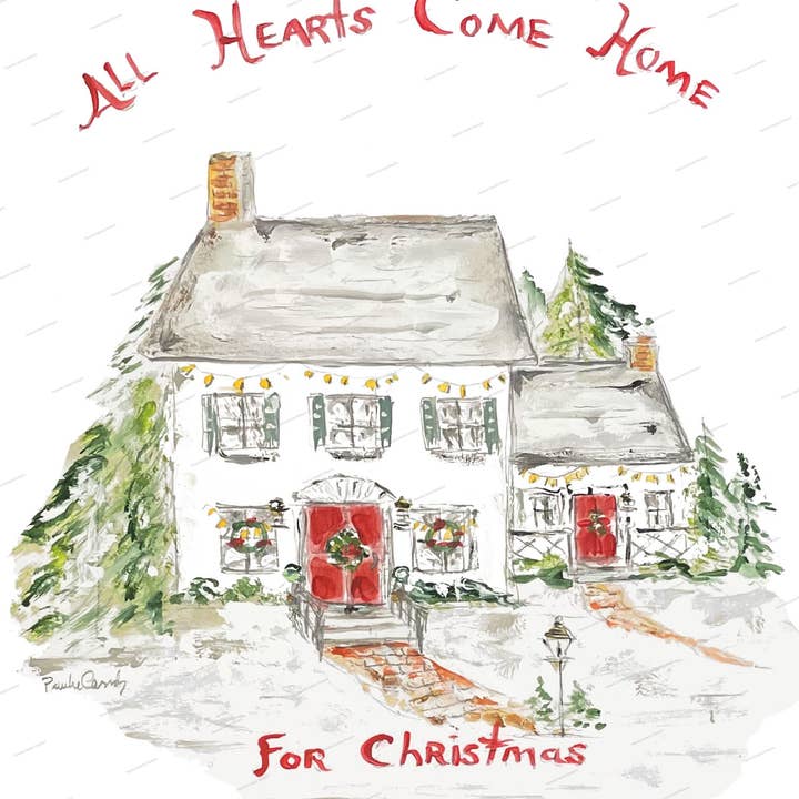 Pamela Cassidy Designs - Wholesale Tea Towel - All Hearts Kitchen Towel1