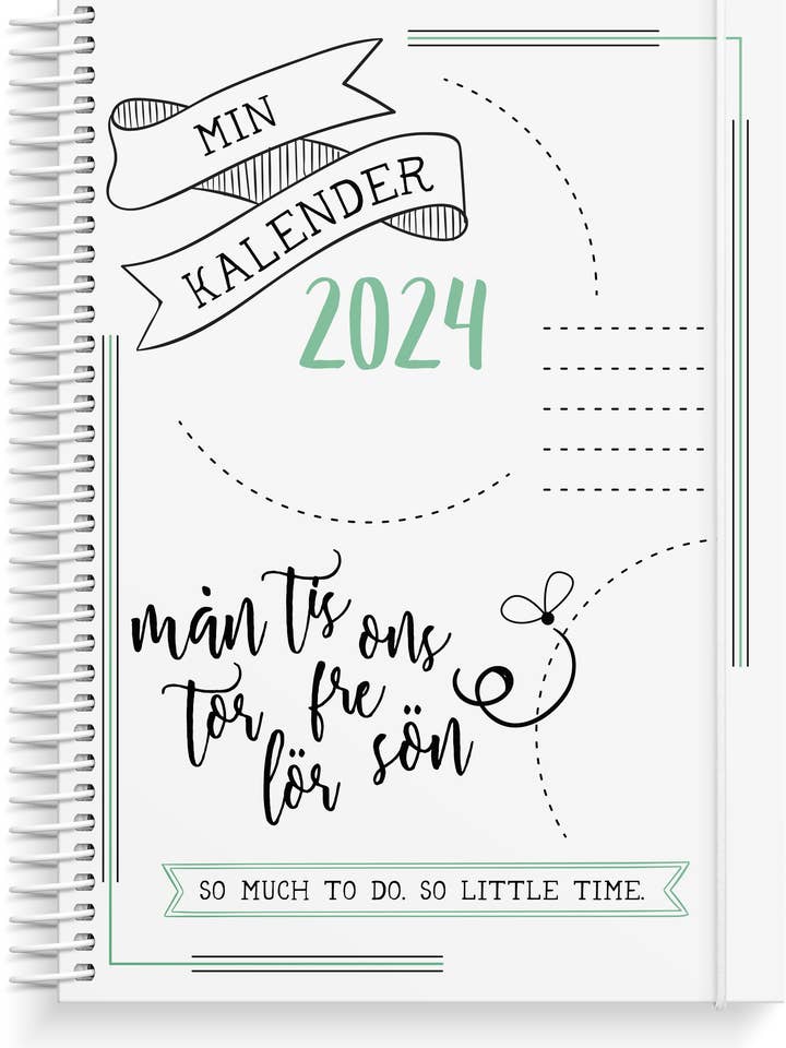 Calendar 2024 Doodle II for wholesale by Burde Publishing AB