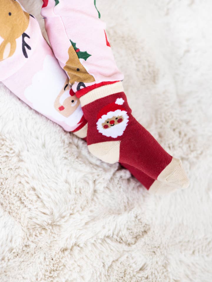 Pearhead - Wholesale Socks - Unisex - Parent & Baby Christmas Santa Holiday Sock Set