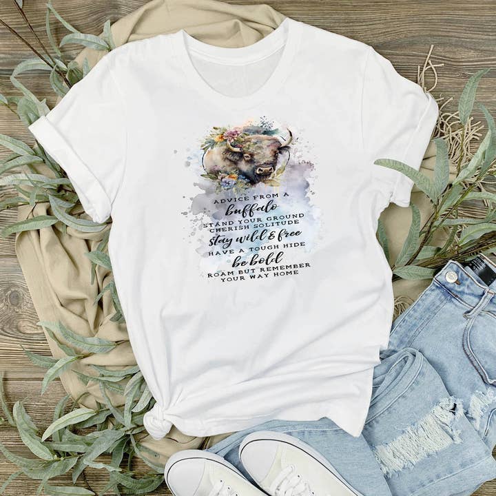Advice from a Buffalo T-Shirt for wholesale by Avery Lane Gifts