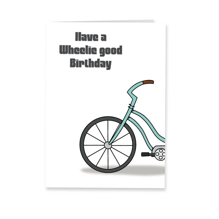 Tarjeta de felicitación de cumpleaños - Wheelie good birthday para venta al por mayor de Deadpixel
