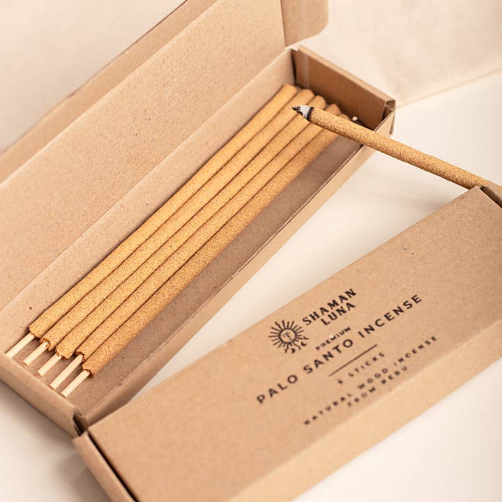 Zoe Artcrafts Corp. ā wholesale Incense ā Incense Palo Santo Sticks Peru 6ud natural smudging meditate6