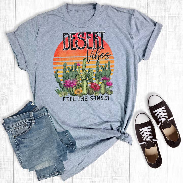 Desert Vibes Feel The Sunset Light Grey for wholesale by Rebel Rose