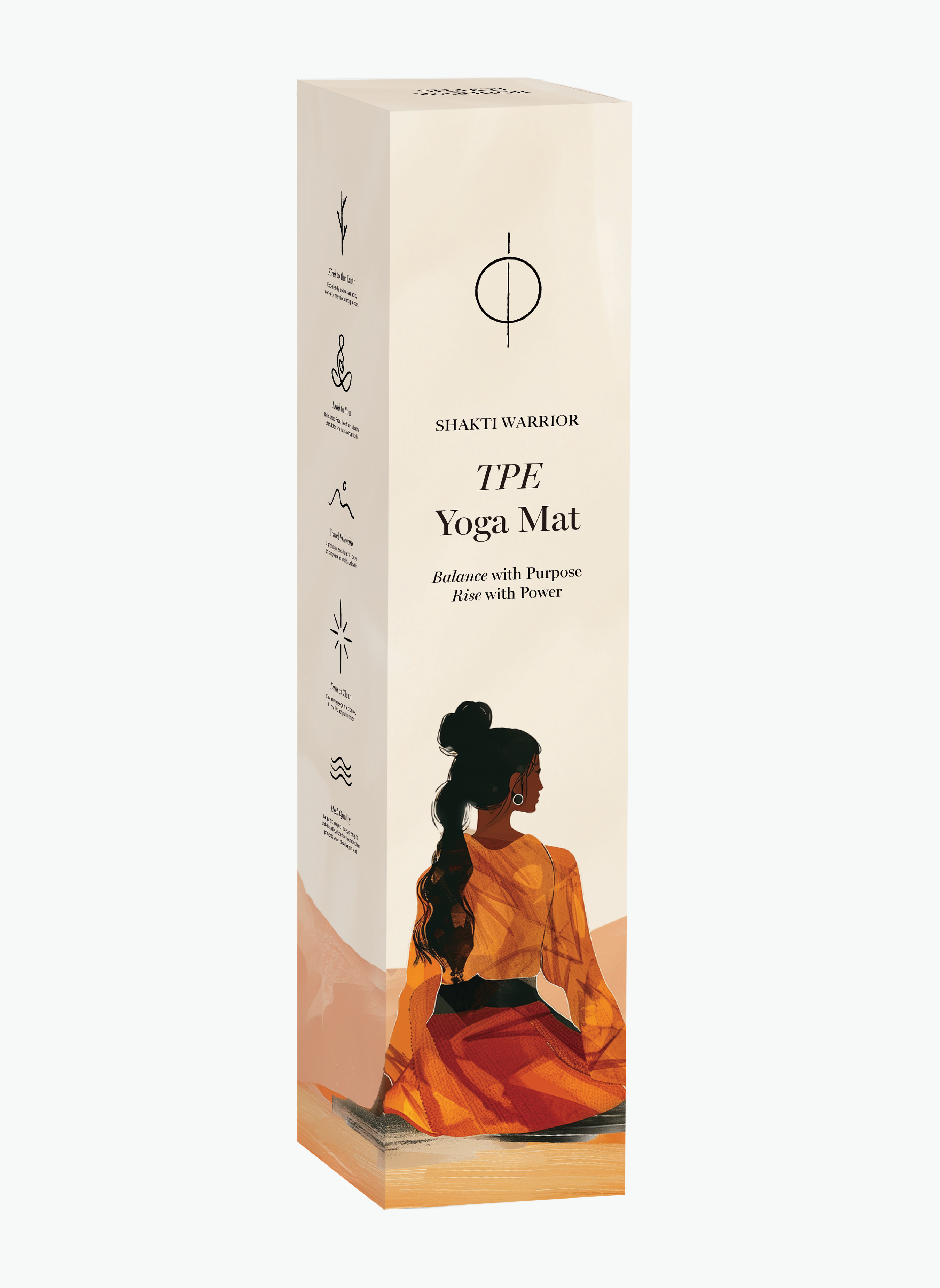 Shakti Warrior - Wholesale Yoga Mat - TPE - Eco-Friendly Chakra Yoga Mat2