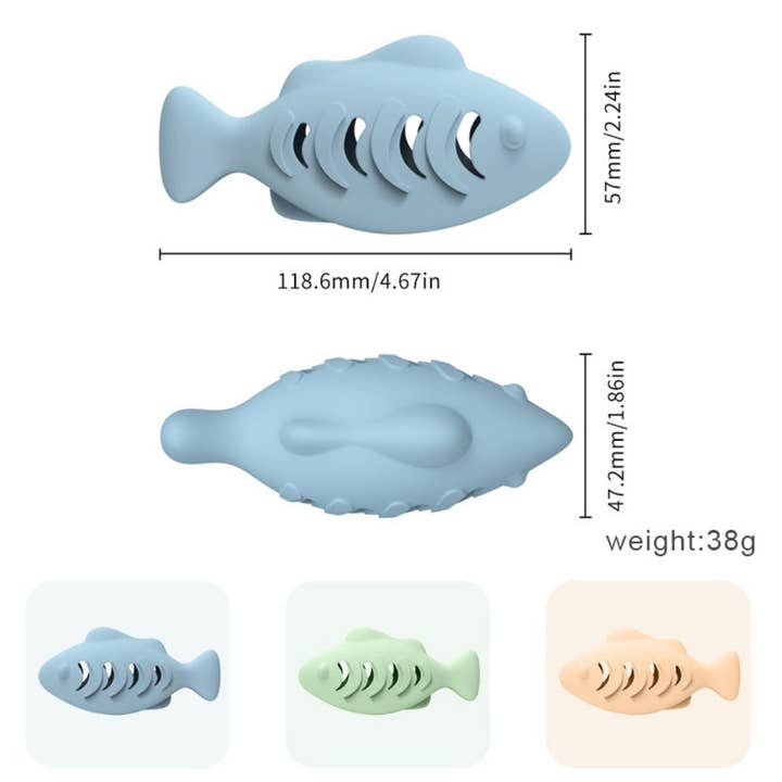 Cheerhunting - Wholesale Pet Toy - Cat - Moo - Dual-Sided Leaky Cat Food Toy - Fish Design
